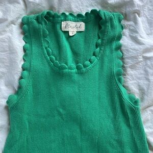 Marled Green Top
